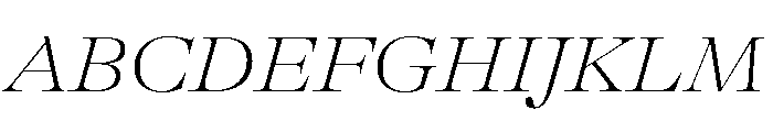 GTAlpinaFine ExtThIt Font UPPERCASE