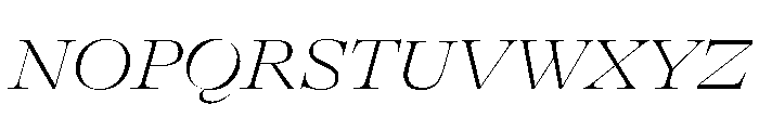 GTAlpinaFine ExtThIt Font UPPERCASE