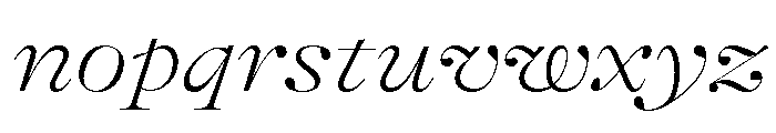 GTAlpinaFine ExtThIt Font LOWERCASE