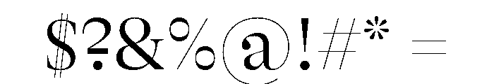 GTAlpinaFine Lt Font OTHER CHARS