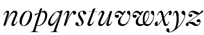 GTAlpinaFine LtIt Font LOWERCASE