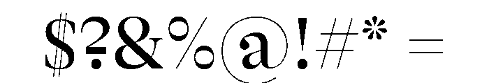 GTAlpinaFine Rg Font OTHER CHARS
