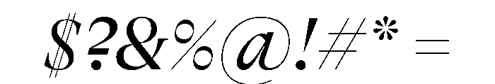 GTAlpinaFine RgIt Font OTHER CHARS
