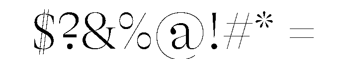GTAlpinaFine Th 2 Font OTHER CHARS