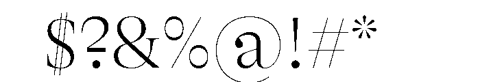 GTAlpinaFine Th Font OTHER CHARS