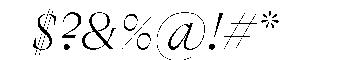 GTAlpinaFine ThIt 2 Font OTHER CHARS