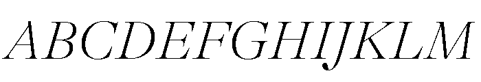 GTAlpinaFine ThIt 2 Font UPPERCASE
