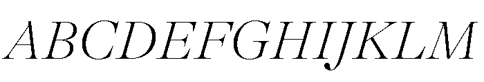 GTAlpinaFine ThIt Font UPPERCASE
