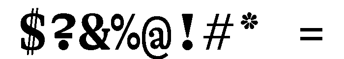 GTAlpinaTypewriter Bd Font OTHER CHARS