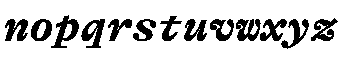 GTAlpinaTypewriter BdIt Font LOWERCASE