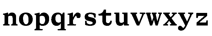 GTAlpinaTypewriter Bd Font LOWERCASE
