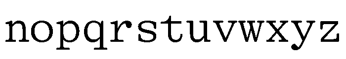 GTAlpinaTypewriter Lt 2 Font LOWERCASE