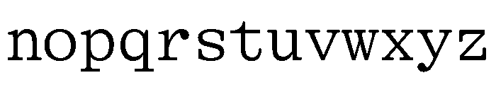 GTAlpinaTypewriter Lt Font LOWERCASE