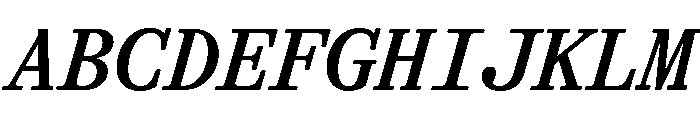 GTAlpinaTypewriter MdIt 2 Font UPPERCASE