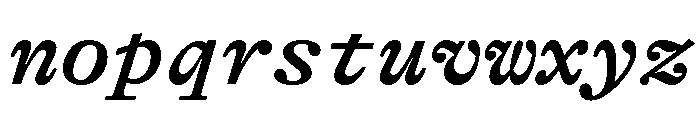GTAlpinaTypewriter MdIt 2 Font LOWERCASE