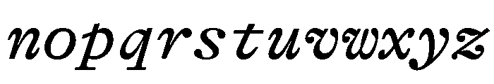 GTAlpinaTypewriter RgIt 2 Font LOWERCASE