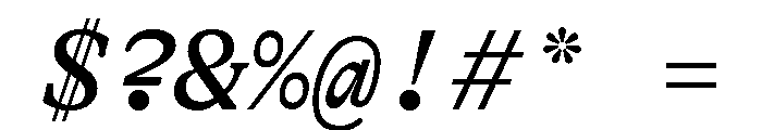 GTAlpinaTypewriter RgIt Font OTHER CHARS