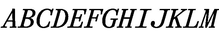 GTAlpinaTypewriter RgIt Font UPPERCASE