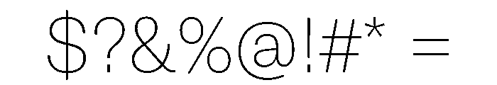 GTAmericaArabic UltraLight Font OTHER CHARS