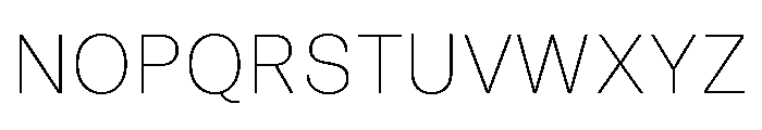 GTAmericaArabic UltraLight Font UPPERCASE