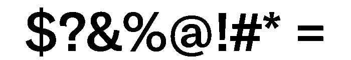 GTAmericaHebrew Medium Font OTHER CHARS