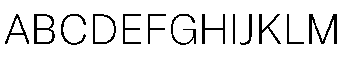 GTAmericaHebrew Thin Font UPPERCASE