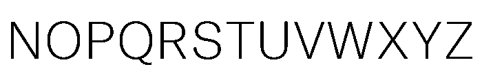 GTAmericaHebrew Thin Font UPPERCASE
