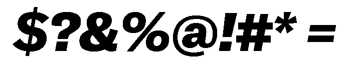 GTAmericaLCGV BlackItalic 2 Font OTHER CHARS
