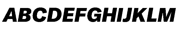 GTAmericaLCGV BlackItalic 2 Font UPPERCASE