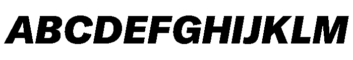 GTAmericaLCGV BlackItalic Font UPPERCASE