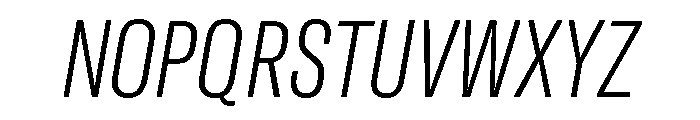 GTAmericaLCGV CompressedThinItalic 2 Font UPPERCASE