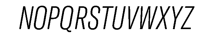 GTAmericaLCGV CompressedThinItalic Font UPPERCASE
