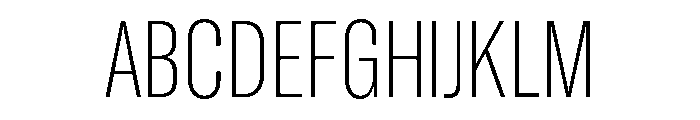 GTAmericaLCGV CompressedUltraLight Font UPPERCASE