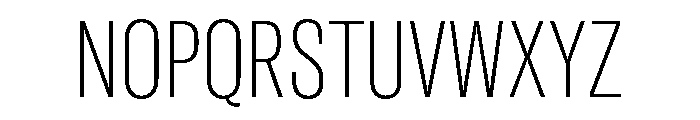 GTAmericaLCGV CompressedUltraLight Font UPPERCASE