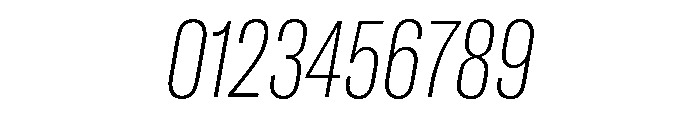 GTAmericaLCGV CompressedUltraLightItalic 2 Font OTHER CHARS