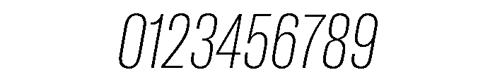 GTAmericaLCGV CompressedUltraLightItalic Font OTHER CHARS