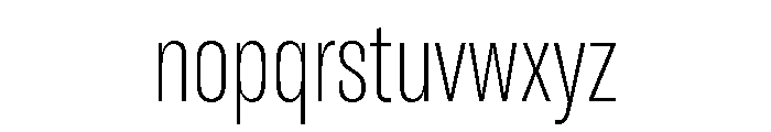 GTAmericaLCGV CompressedUltraLight Font LOWERCASE