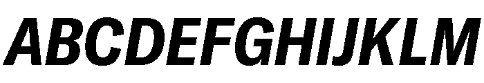 GTAmericaLCGV CondensedBoldItalic 2 Font UPPERCASE