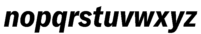 GTAmericaLCGV CondensedBoldItalic 2 Font LOWERCASE