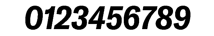 GTAmericaLCGV CondensedBoldItalic Font OTHER CHARS