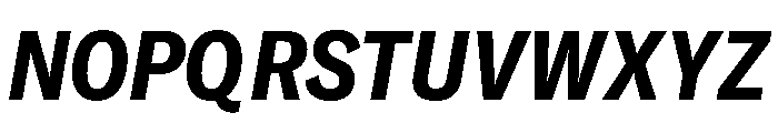 GTAmericaLCGV CondensedBoldItalic Font UPPERCASE