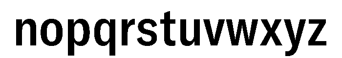 GTAmericaLCGV CondensedMedium 2 Font LOWERCASE