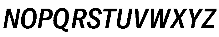 GTAmericaLCGV CondensedMediumItalic Font UPPERCASE