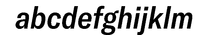 GTAmericaLCGV CondensedMediumItalic FONT