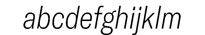 GTAmericaLCGV CondensedThinItalic 2 FONT