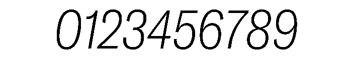 GTAmericaLCGV CondensedThinItalic Font OTHER CHARS