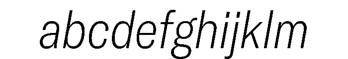 GTAmericaLCGV CondensedThinItalic FONT