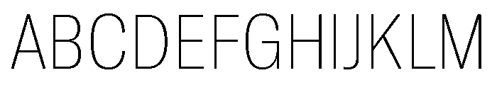 GTAmericaLCGV CondensedUltraLight 2 Font UPPERCASE