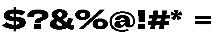 GTAmericaLCGV ExpandedBlack 2 Font OTHER CHARS