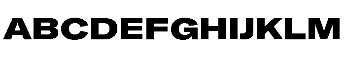 GTAmericaLCGV ExpandedBlack 2 Font UPPERCASE